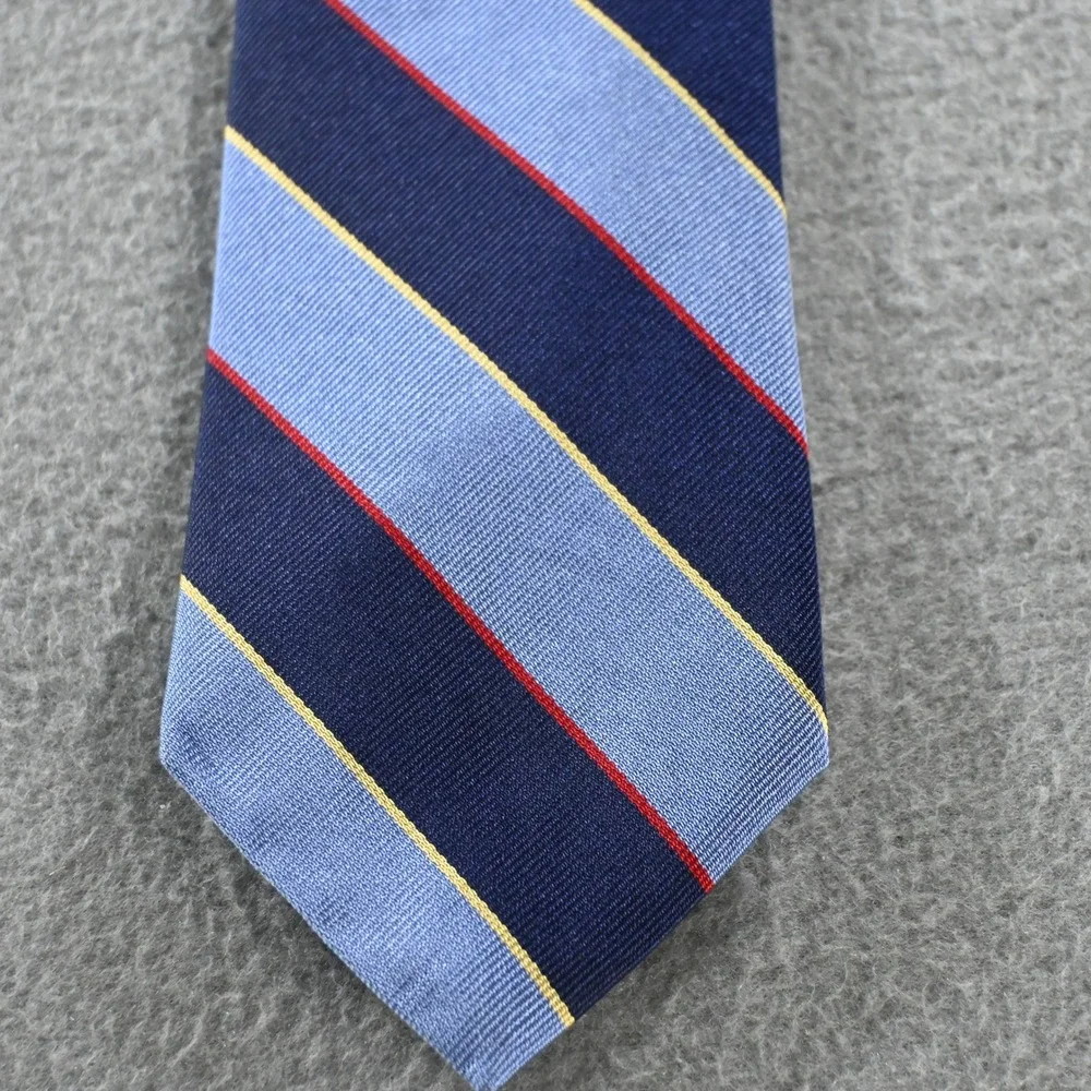 Brooks Brothers Mens Silk Necktie Lot 4 Striped Geometric Ties OS Multicolor